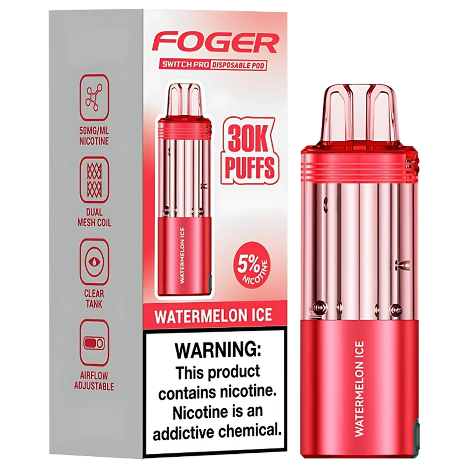 Foger 30K Disposable Pods 5-Count Box - United Wholesale