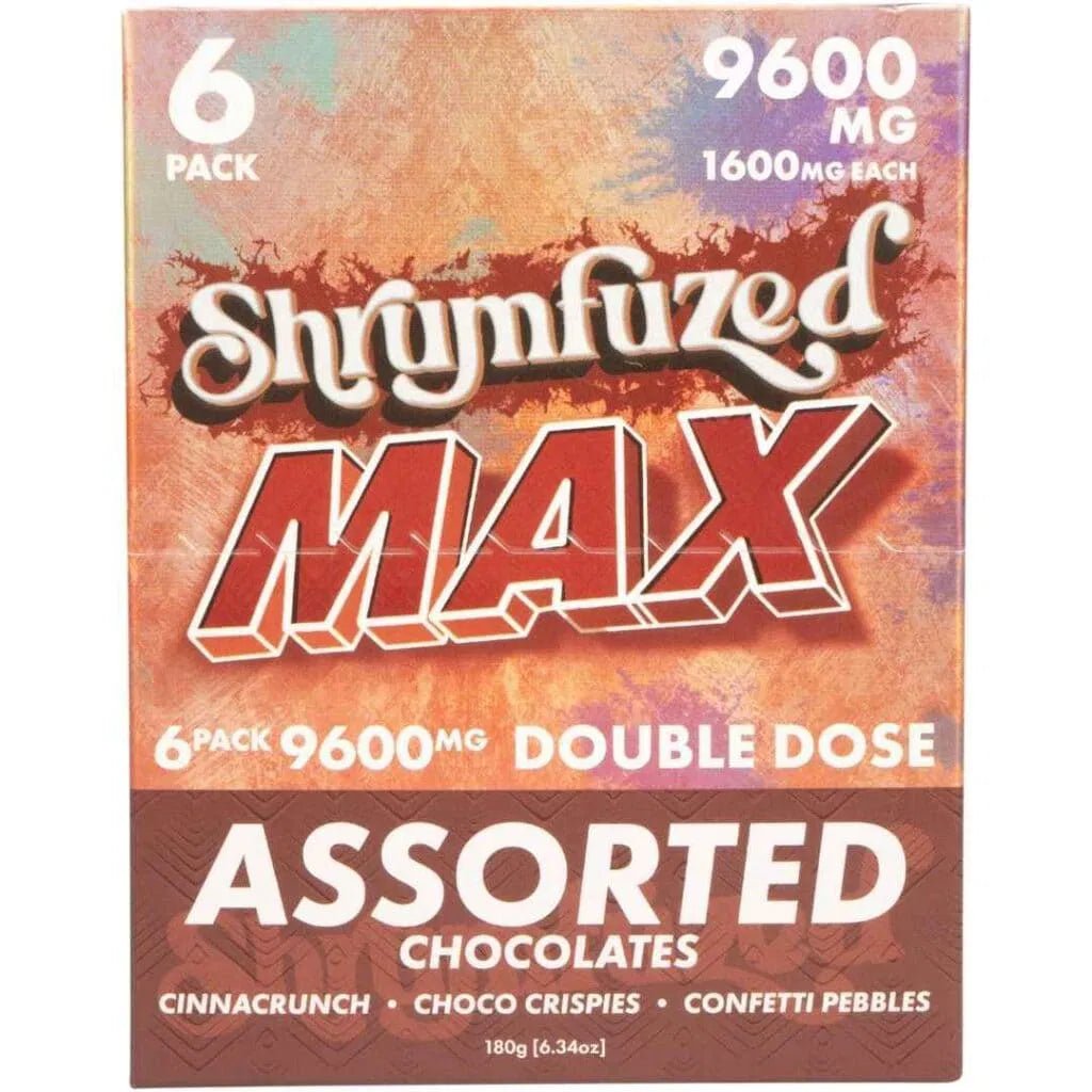 Shrumfuzed Max Mushroom Chocolates | 9600mg 6pk | 5ct Box |