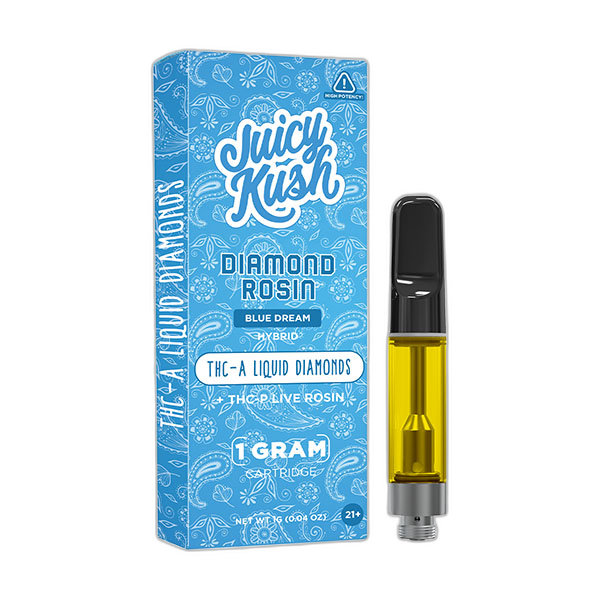 जूसी कुश कार्ट | THC-A THC-P D8 आइसोलेट 1G | 5ct बॉक्स |