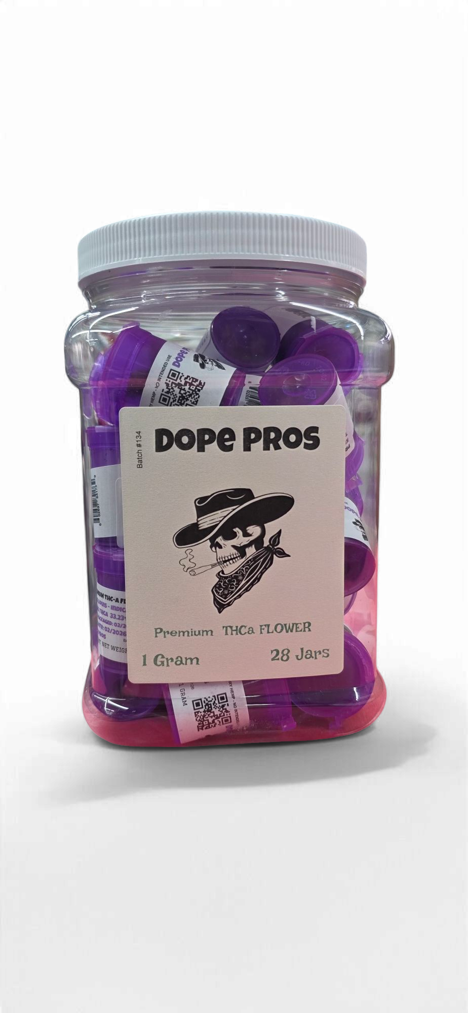 Dope Pros Flower | Premium THC-A 1g | 28ct Jar |