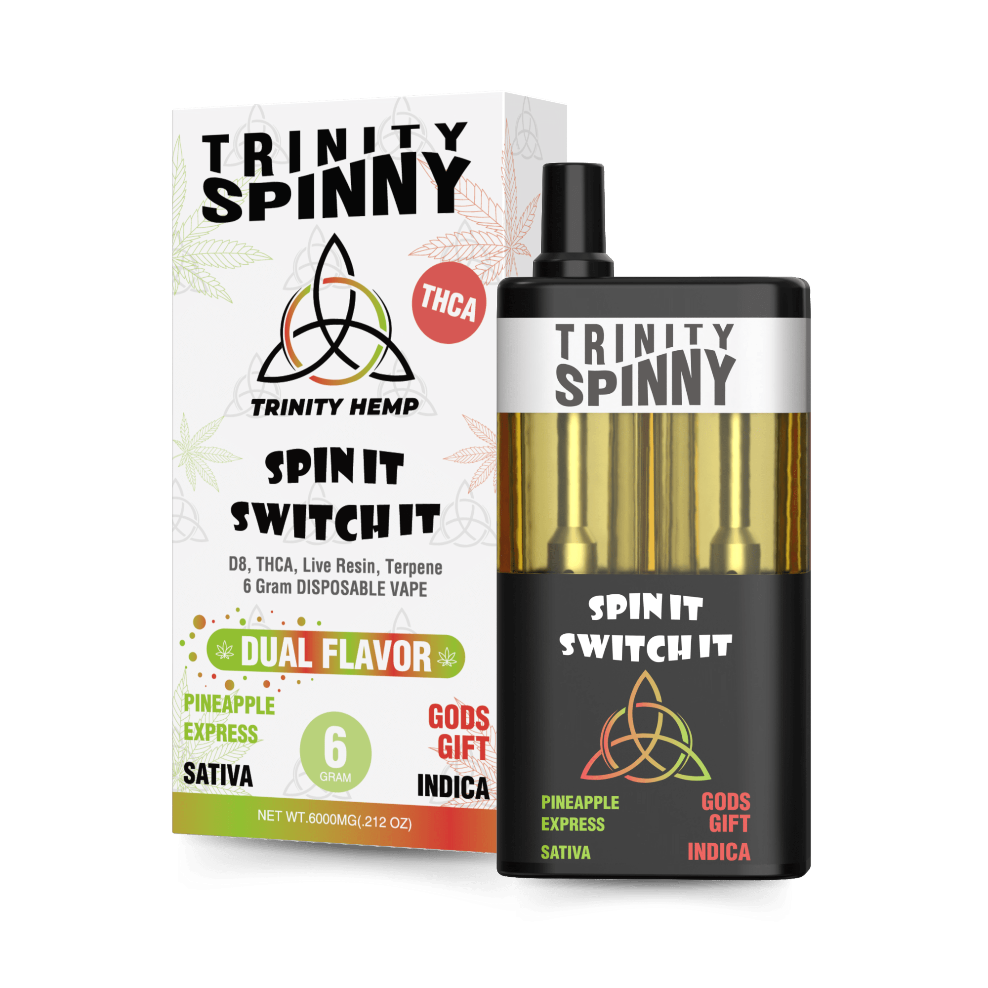 Trinity Spinny | Disposables | THC-A  6G | 5ct Box |