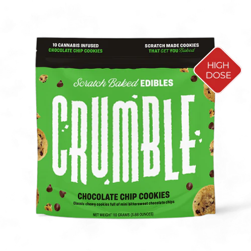 Crumble Chocolate Chip Cookies 300mg Delta-9 10ct Bag