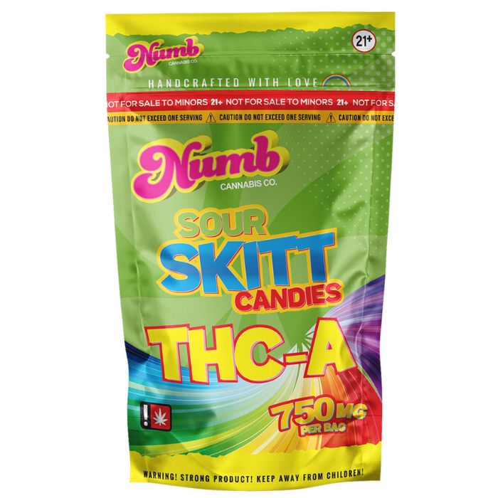 Numb Cannabis Co | THCa + THCP Sour Skitt Candies | 750mg