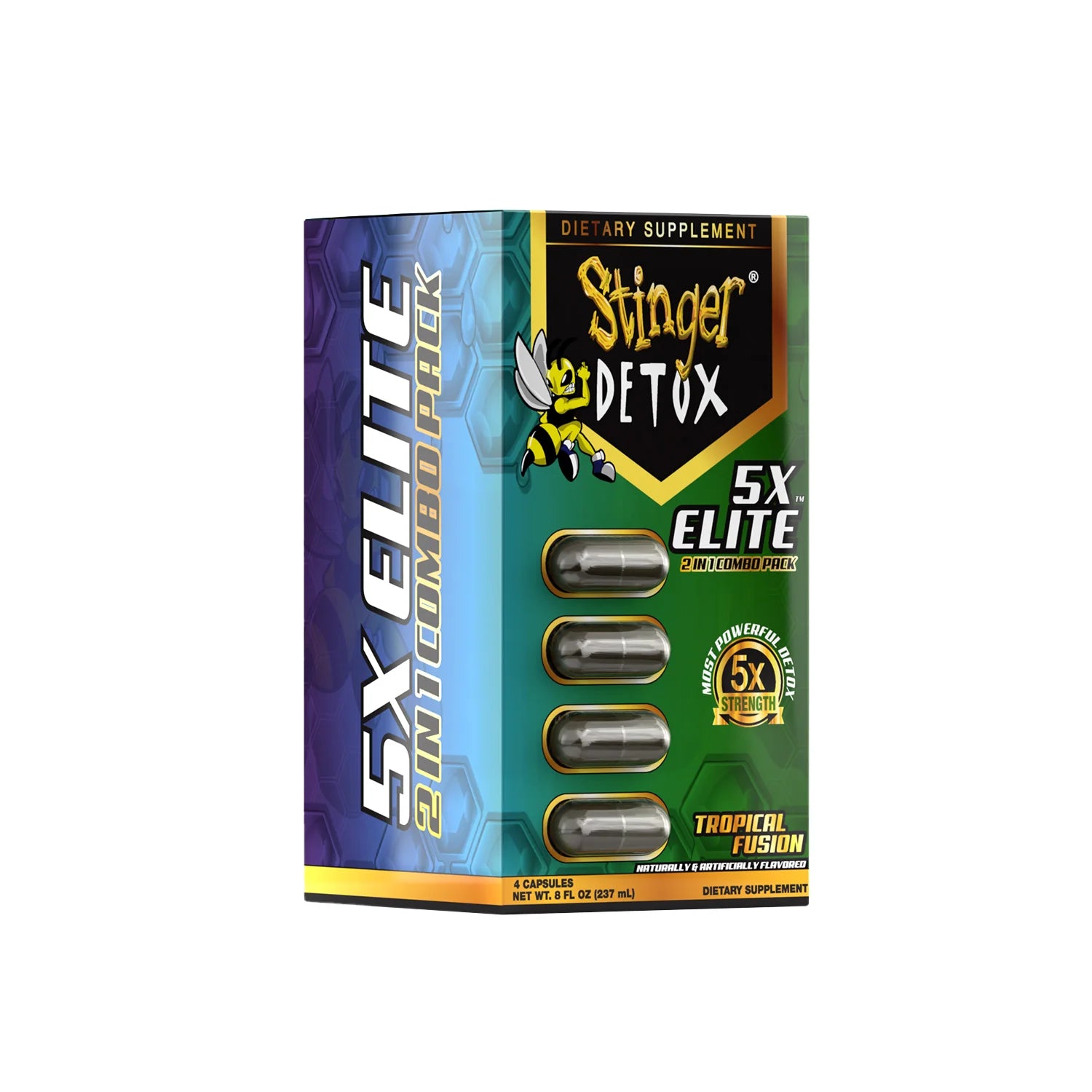 Stinger Detox 5X Elite 2 in 1 Combo|Tropical Fusion