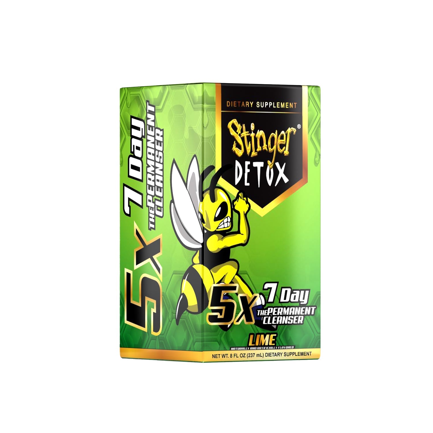 Stinger Detox 5x 7 Day Lime 8oz Bottle