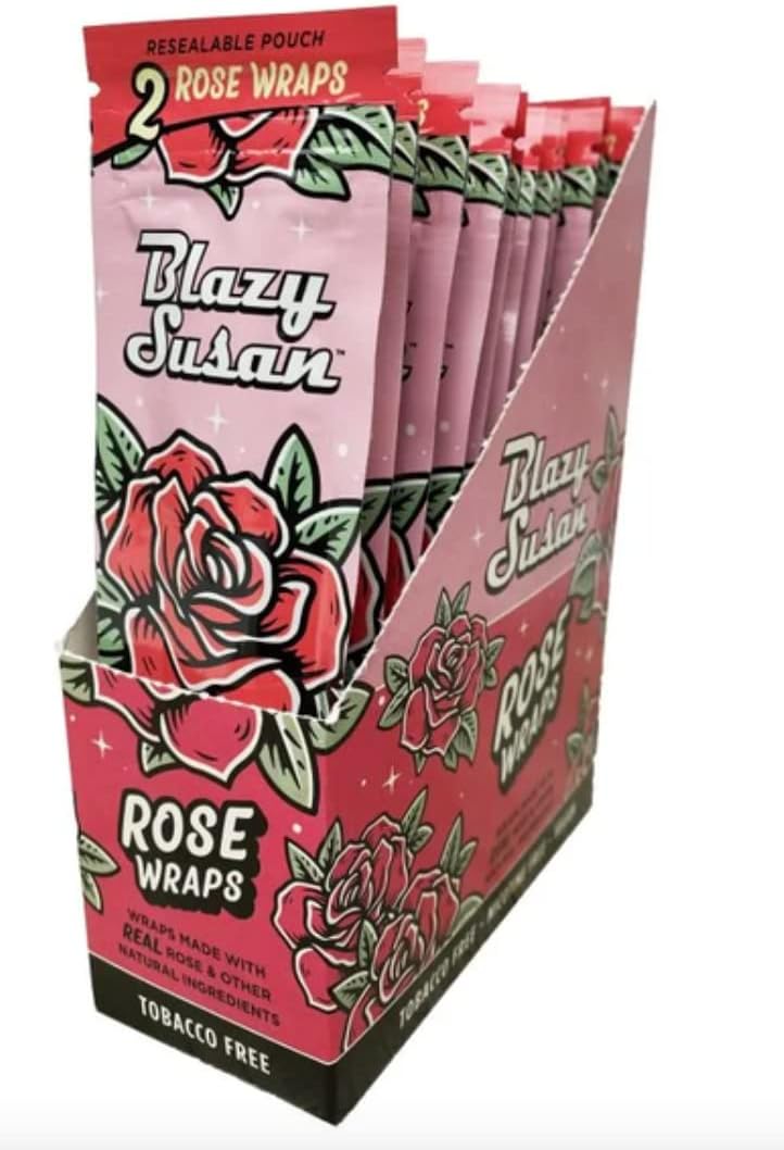 Blazy Susan | King Size Rose Wraps | 2 Per Pack | 10ct Box