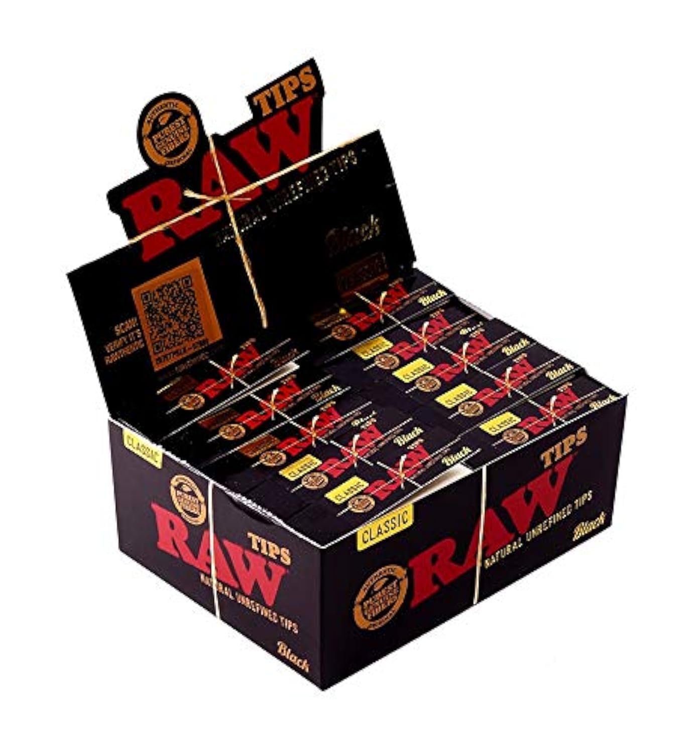 Raw Black Classic Tips 50ct Box