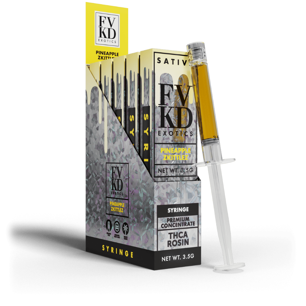FVKD Exotics Live Rosin 3.5G Syringe THCA | 5ct Box |