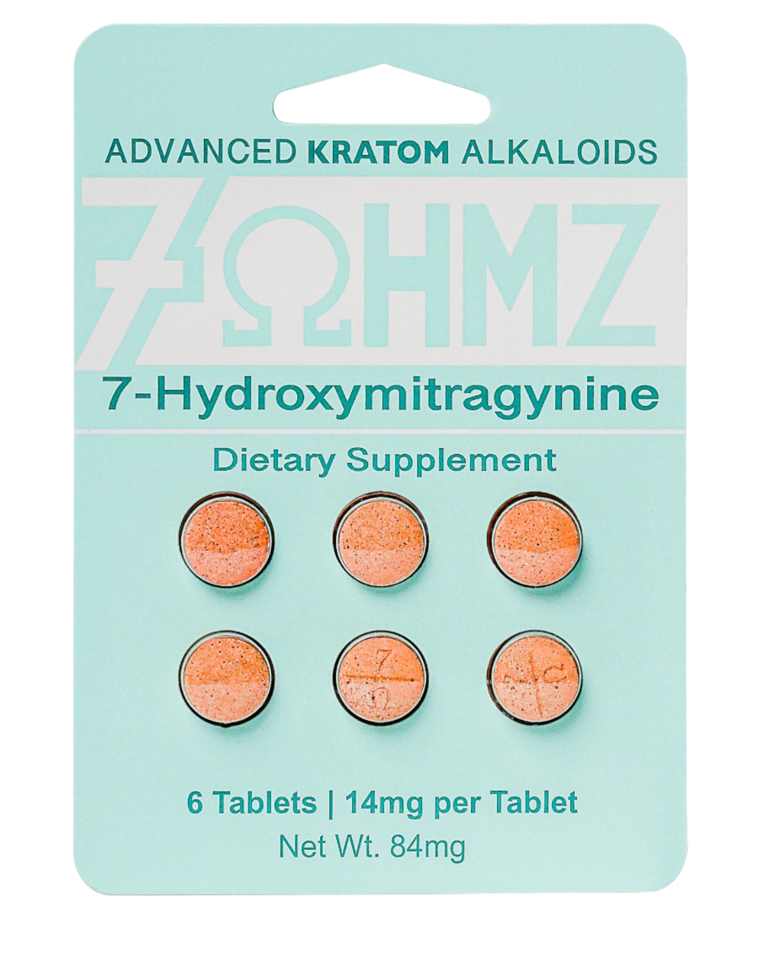 7 OHMZ | Kratom | Advance Kratom Alkaloids 20ct 6 Tablets | 20ct Box |