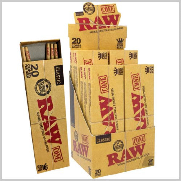 Raw Classic KG Pre Roll Cone 20ct Box