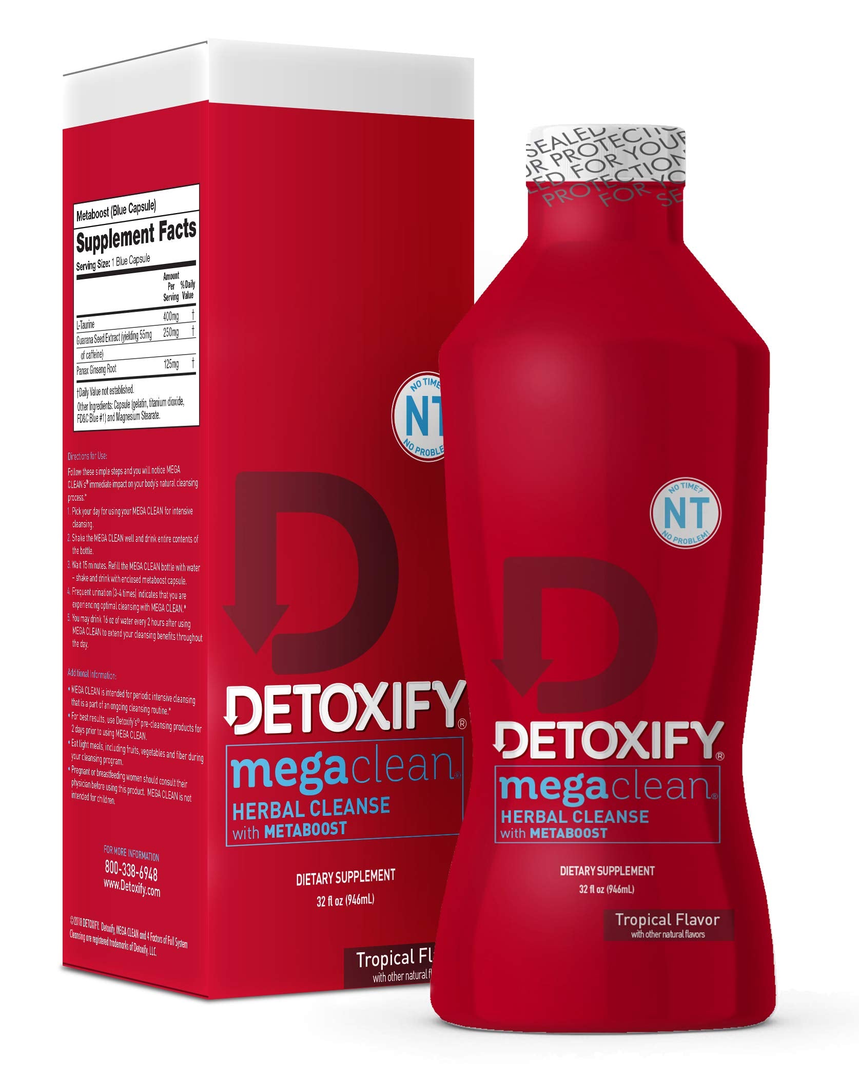 Detoxify Mega Clean ( NT ) Tropical 32oz Bottle