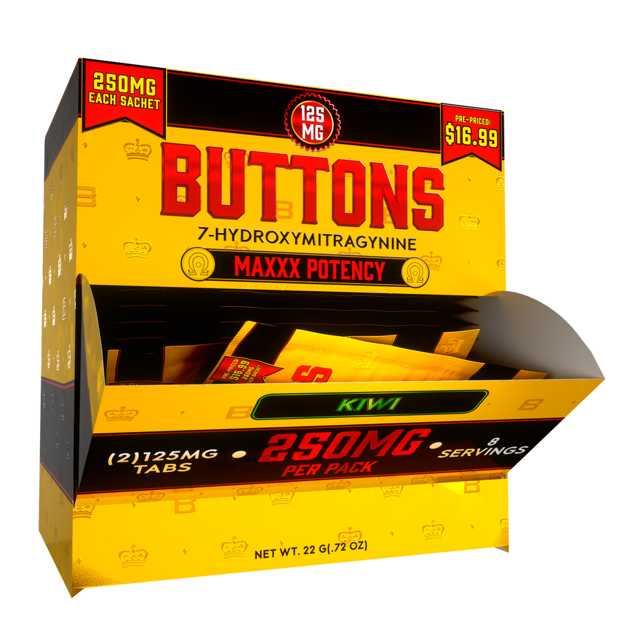 Buttons 7 Hydroxy (2ct) 125mg Per Tab (250mg Per Pack) 20ct Box |