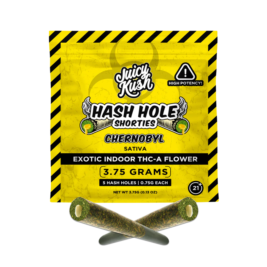 Juicy Kush Hash Hole THC-A Shorties 3.75g 5pk 10ct Box