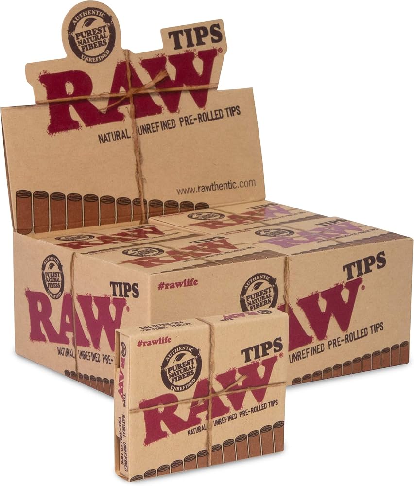 Raw Pre-Rolled Tips|21 Pack| 20ct Box