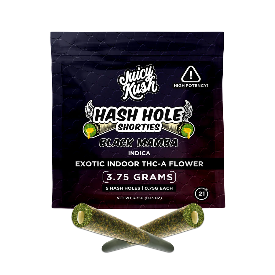 Juicy Kush Hash Hole THC-A Shorties 3.75g 5pk 10ct Box