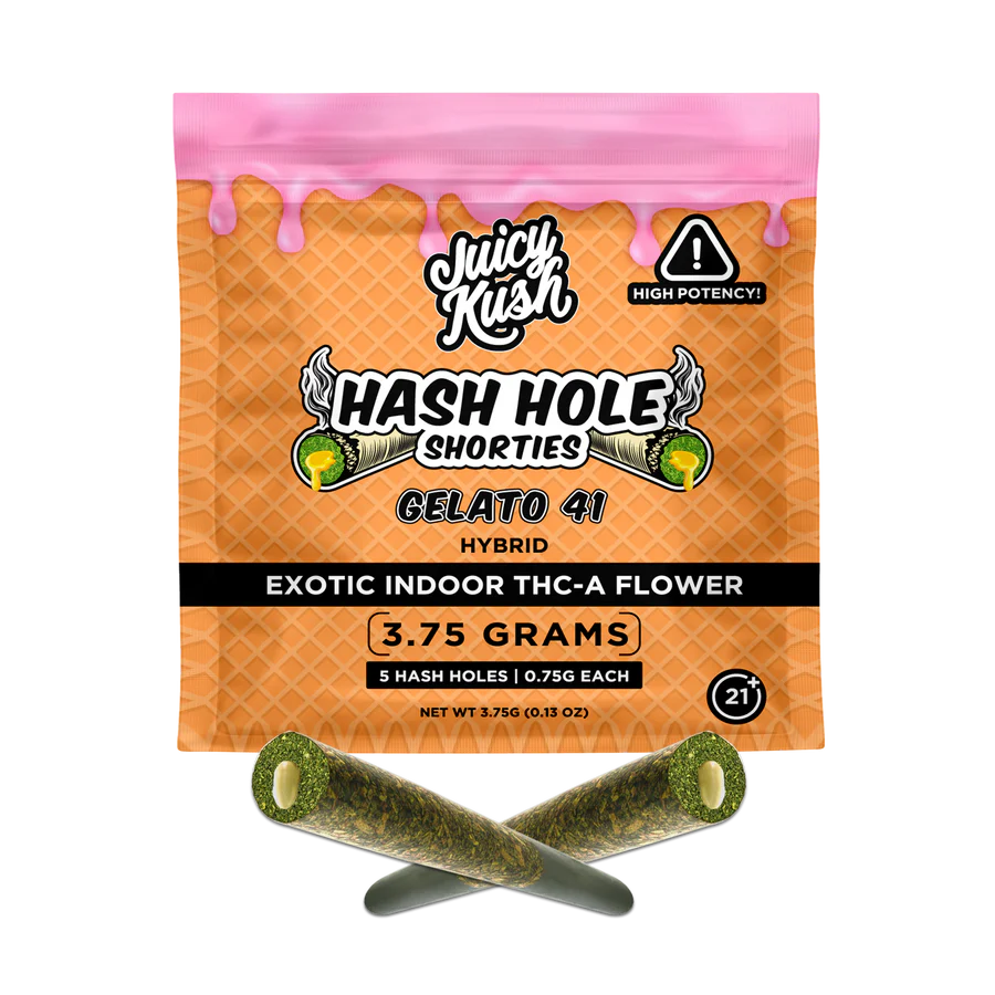 Juicy Kush Hash Hole THC-A Shorties 3.75g 5pk 10ct Box