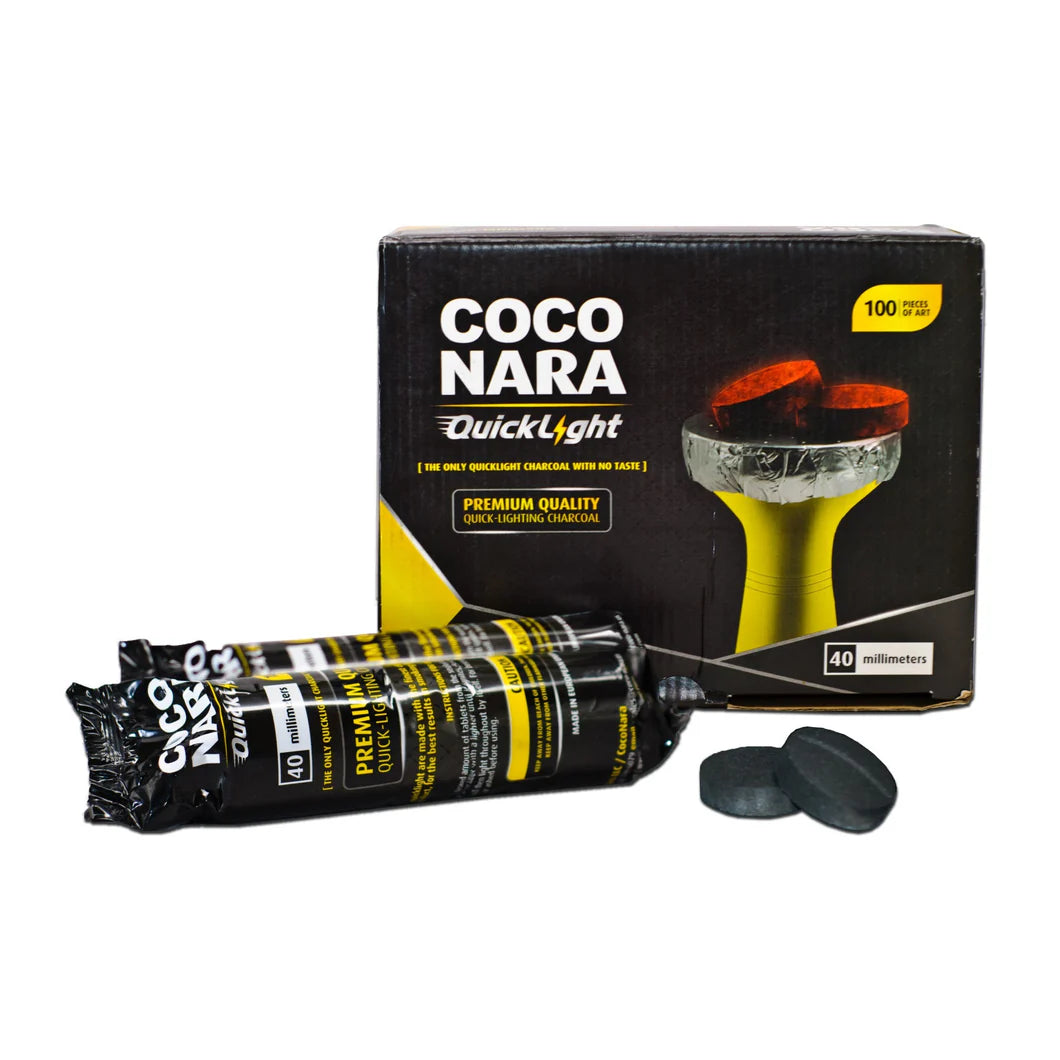 Coco Nara Quick Light Charcoal 40mm 10 Roll Per Box