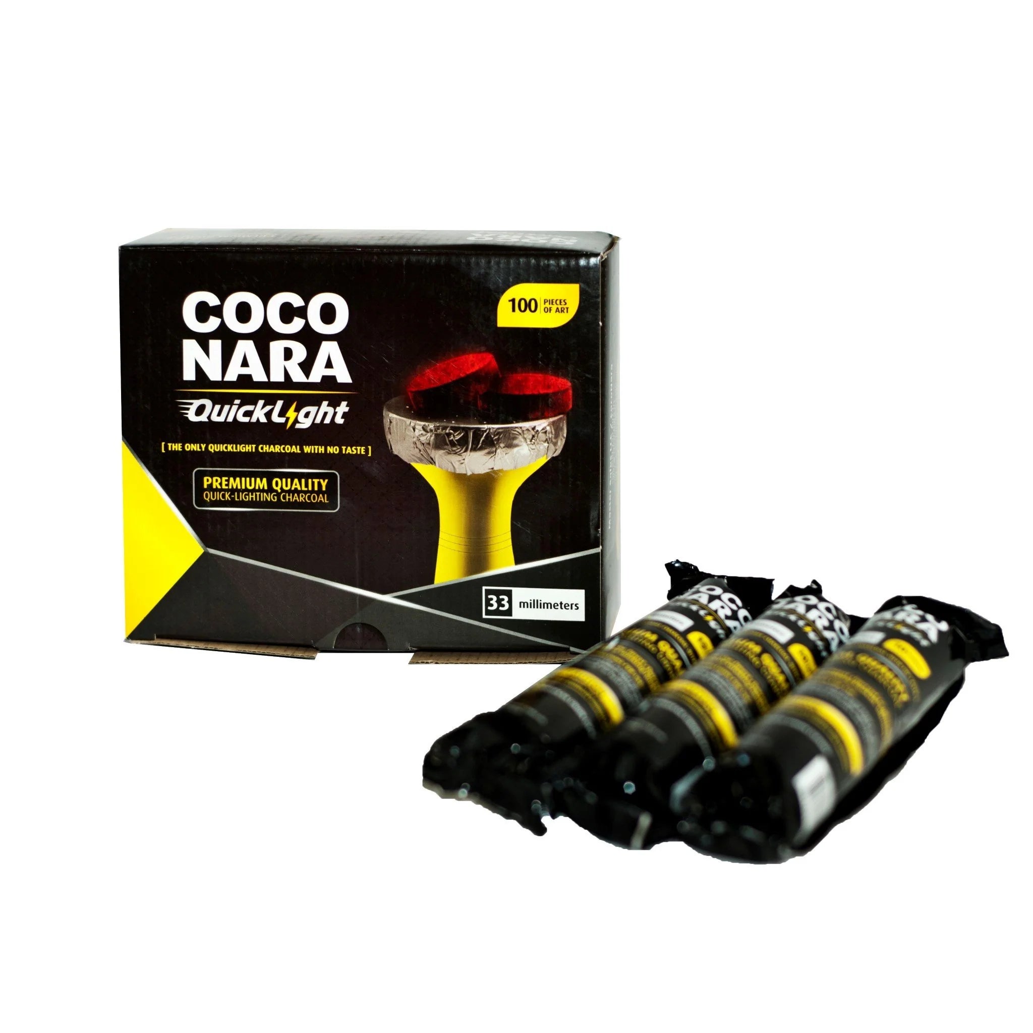 Coco Nara Quick Light Charcoal 10 Roll Per Box