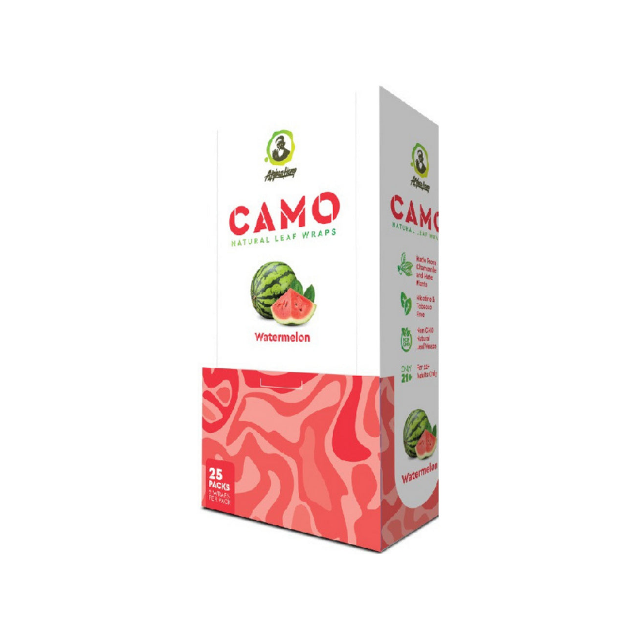 Camo Natural Leaf Wraps | 25ct Box |