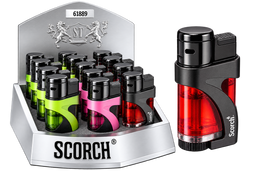 Scorch Torch Single Flame Spinning Nozzle Lighter 9ct Box (61899)