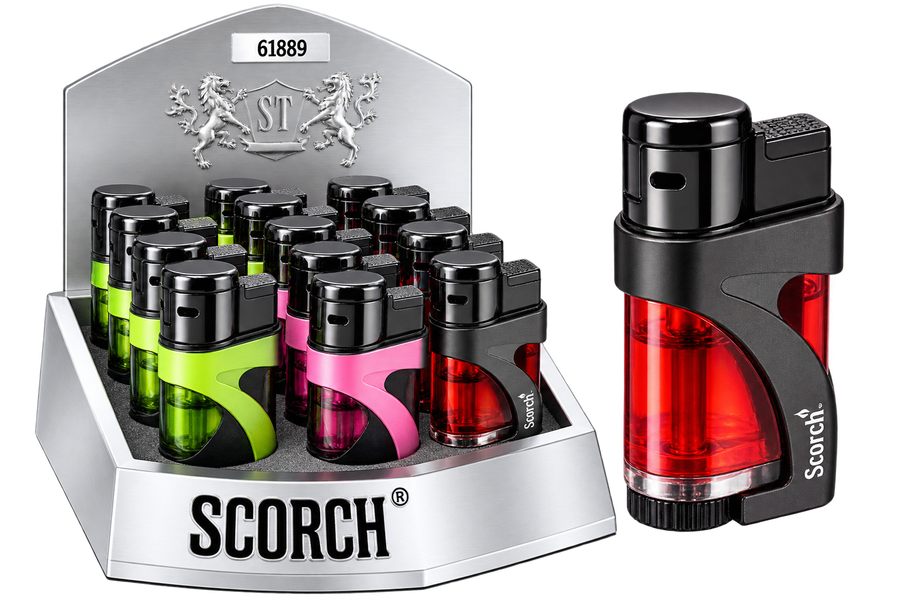 Scorch Torch Single Flame Spinning Nozzle Lighter 9ct Box (61899)