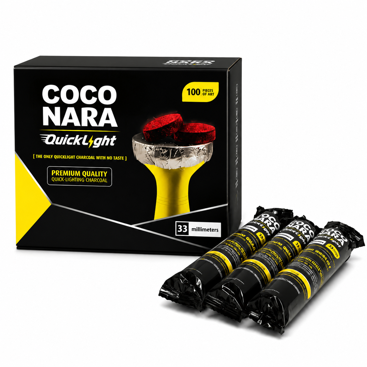 Coco Nara Quick Light Charcoal 33mm 10 Roll Per Box