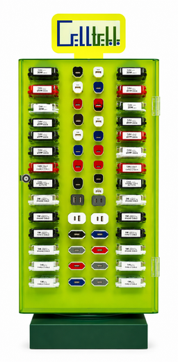 Celltek Cell Phone Accessories Counter Top Display 116ct