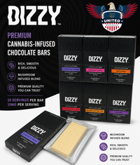 Dizzy Mushroom Infused Chocolate Bar Singles