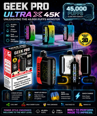 Geek Pro Ultra X 45K Disposable Vape 5-Count Box