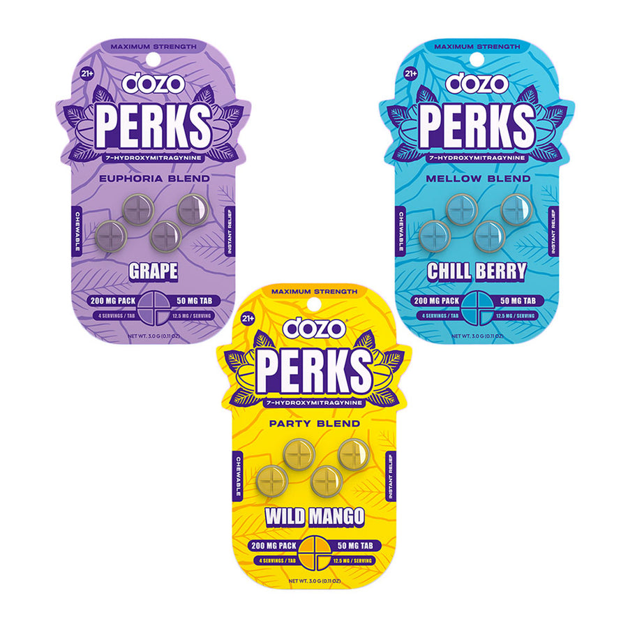 Dozo Perks 7 Hydroxy (4ct) 50mg Per Tab (200mg Per Pack) 10ct Box ...