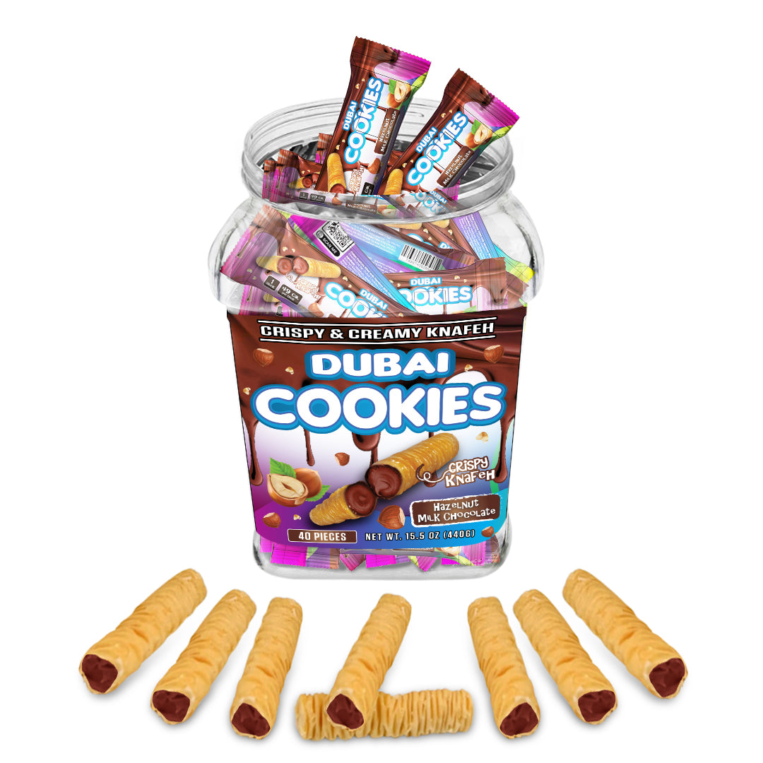 Dubai Cookies Crispy & Creamy Knafeh 40ct Jar |