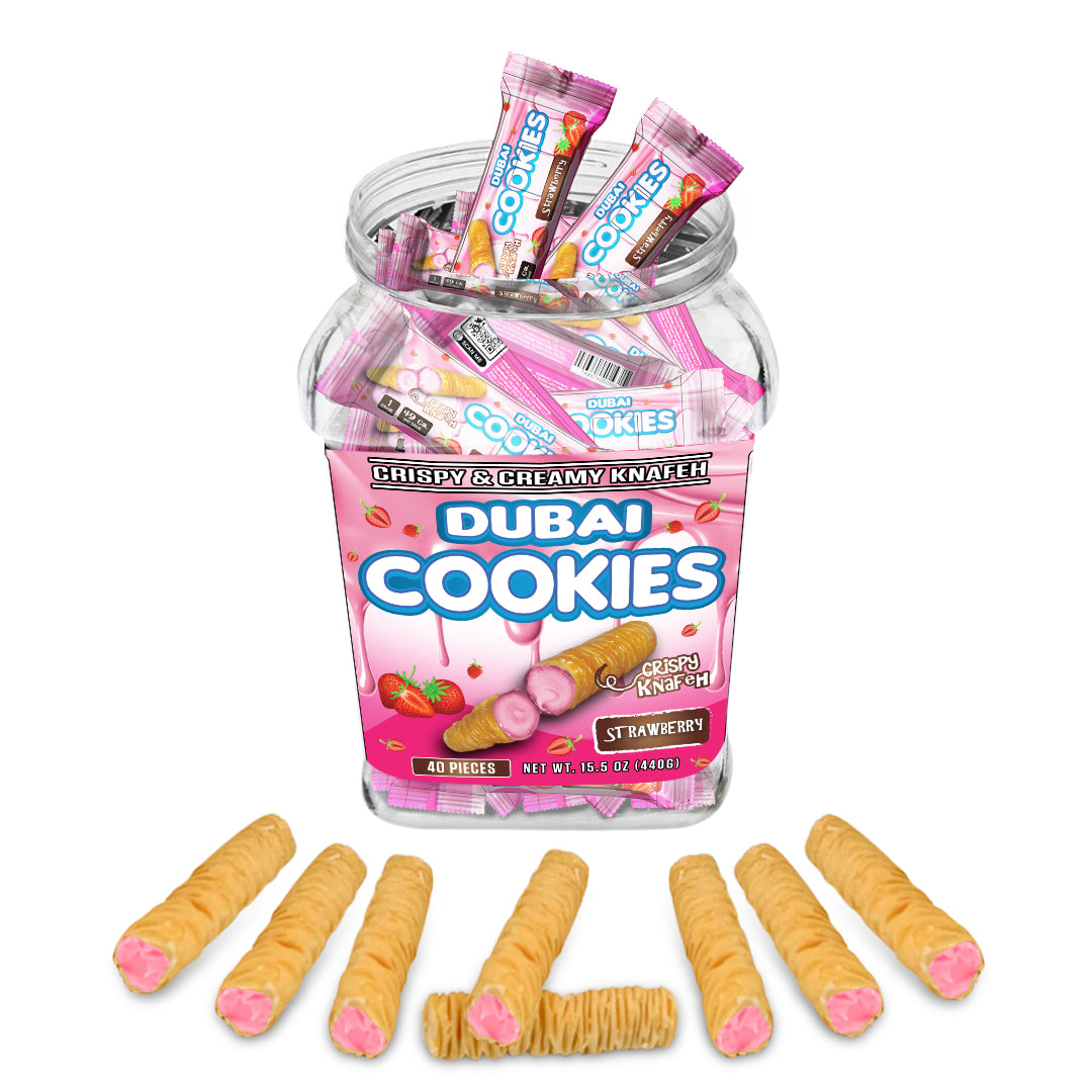 Dubai Cookies Crispy & Creamy Knafeh 40ct Jar |