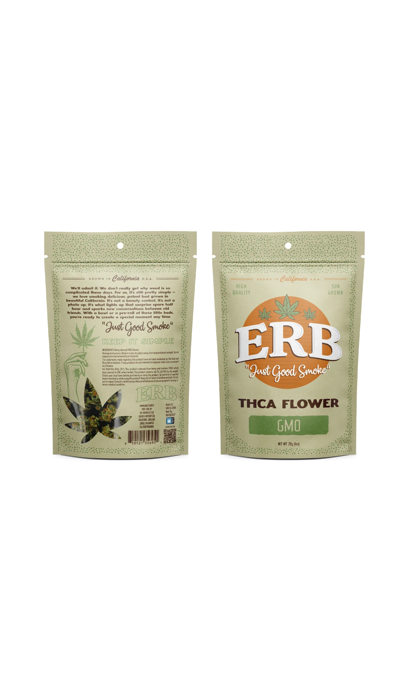 ERB Flower THC-A 28g (1 oz) Bag |