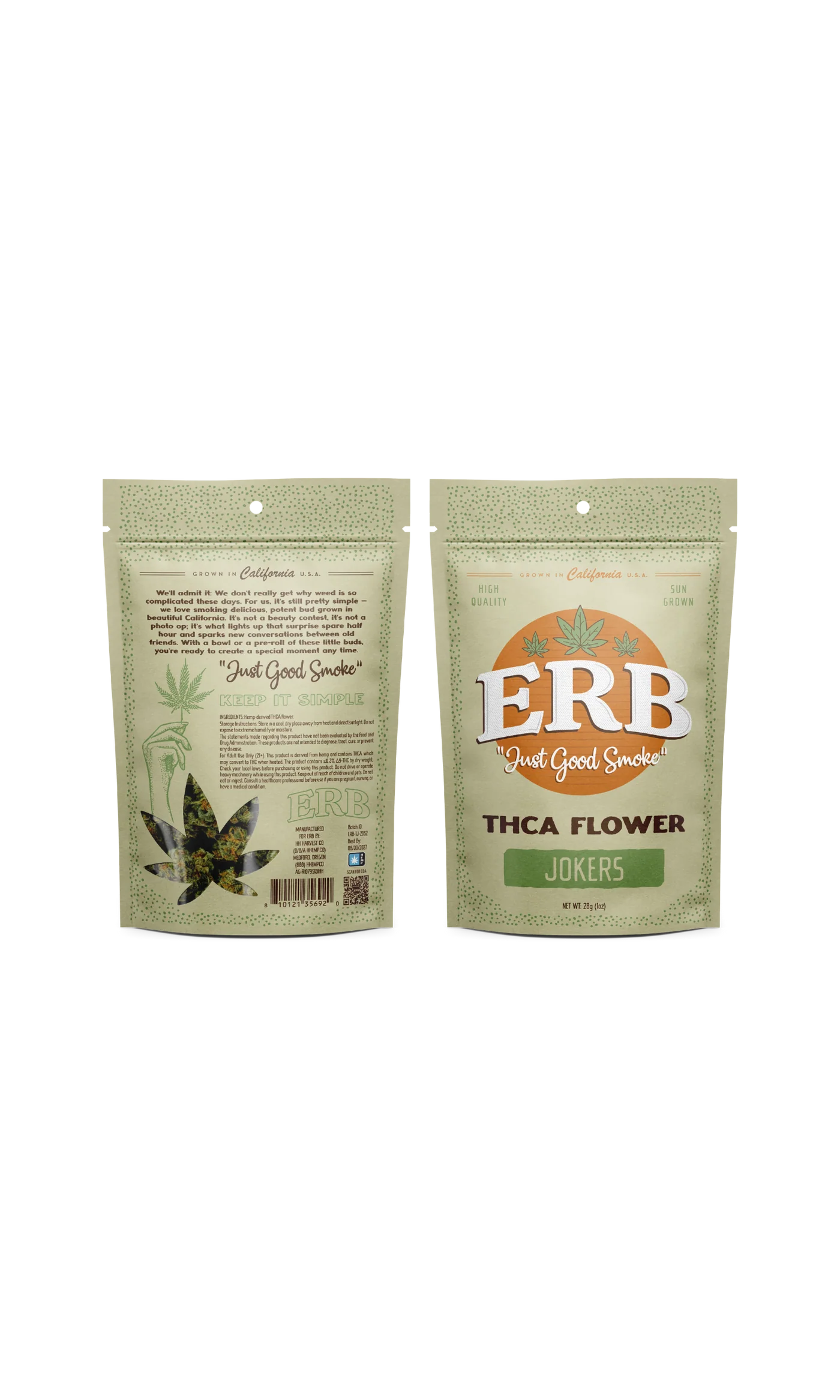 ERB Flower THC-A 28g (1 oz) Bag |