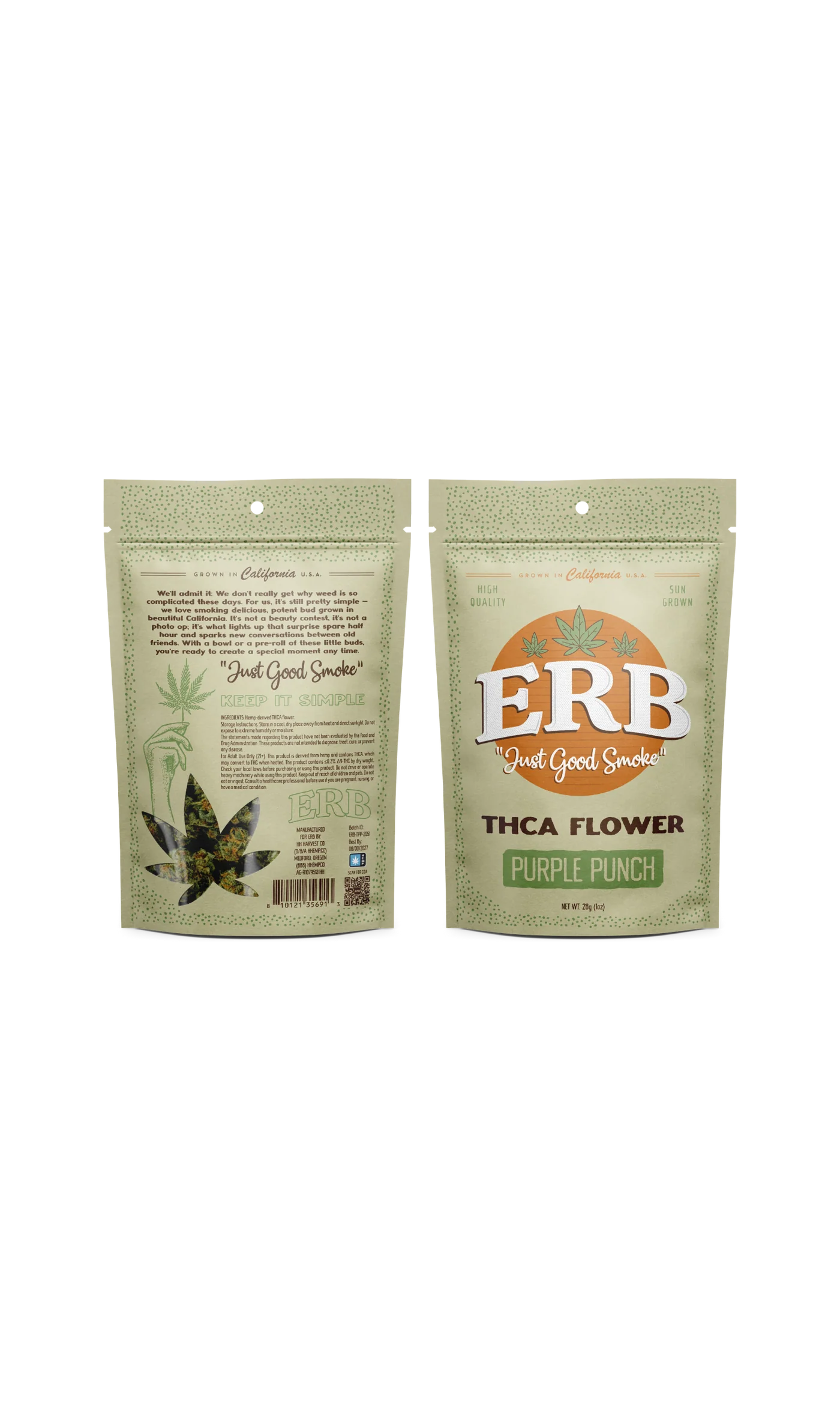 ERB Flower THC-A 28g (1 oz) Bag |
