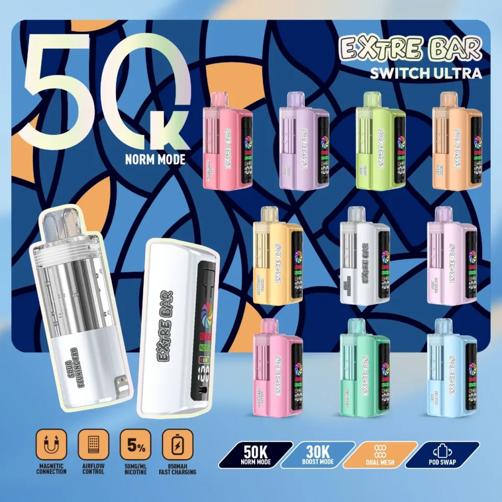 Extre Bar Switch Ultra Disposable 50K Puffs | 5ct Box