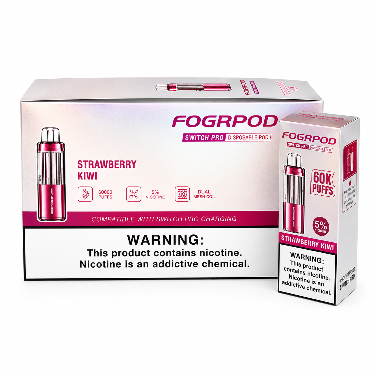 FOGRPODS Disposable Pods 60K Puff 5ct Box