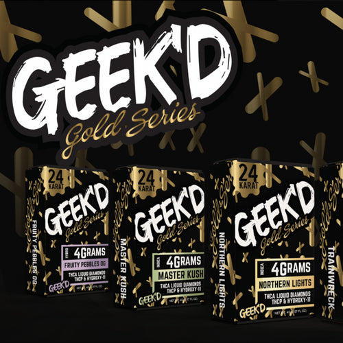 Geekd | 24K Series Gold Series Disposables | THC-A 4G | 6ct Box |