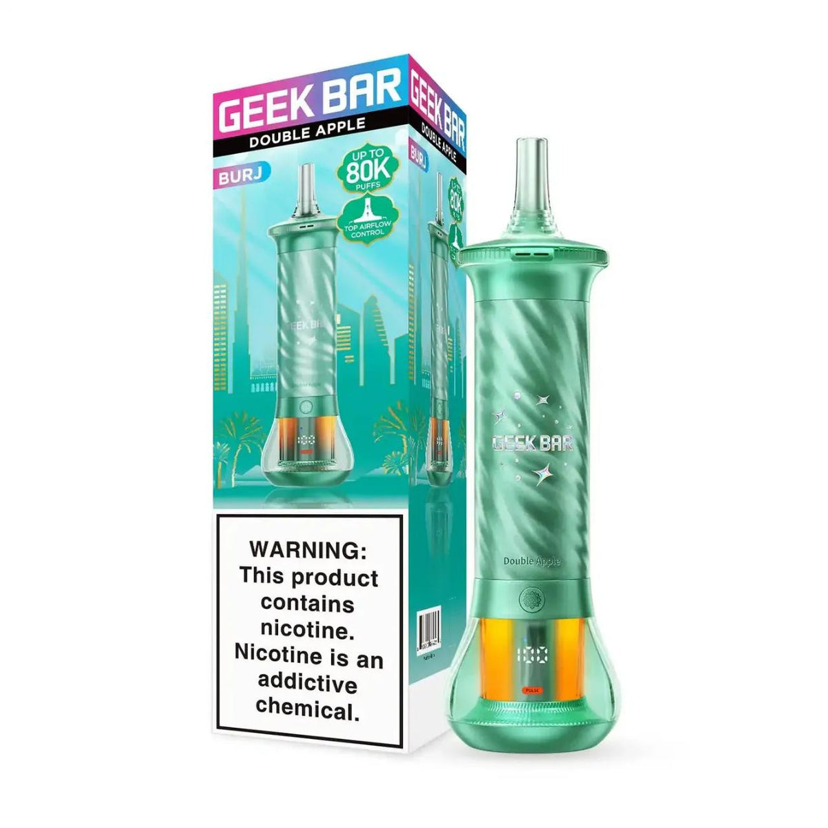 Geek Bar BURJ 80K Puffs Singles Disposable Hookah Vape