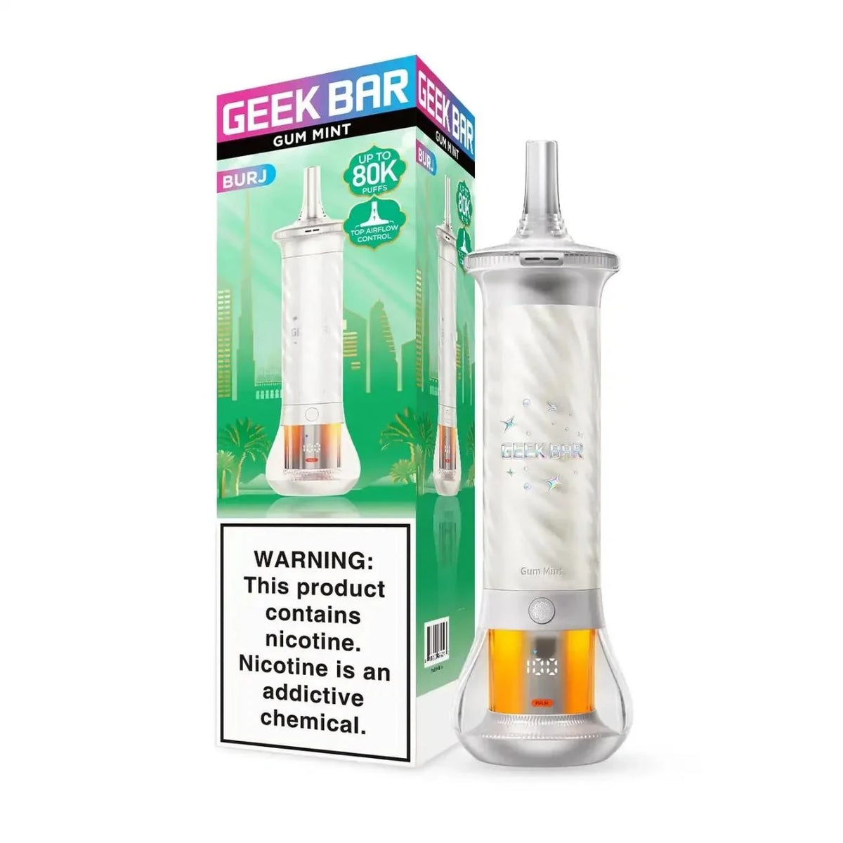 Geek Bar BURJ 80K Puffs Singles Disposable Hookah Vape