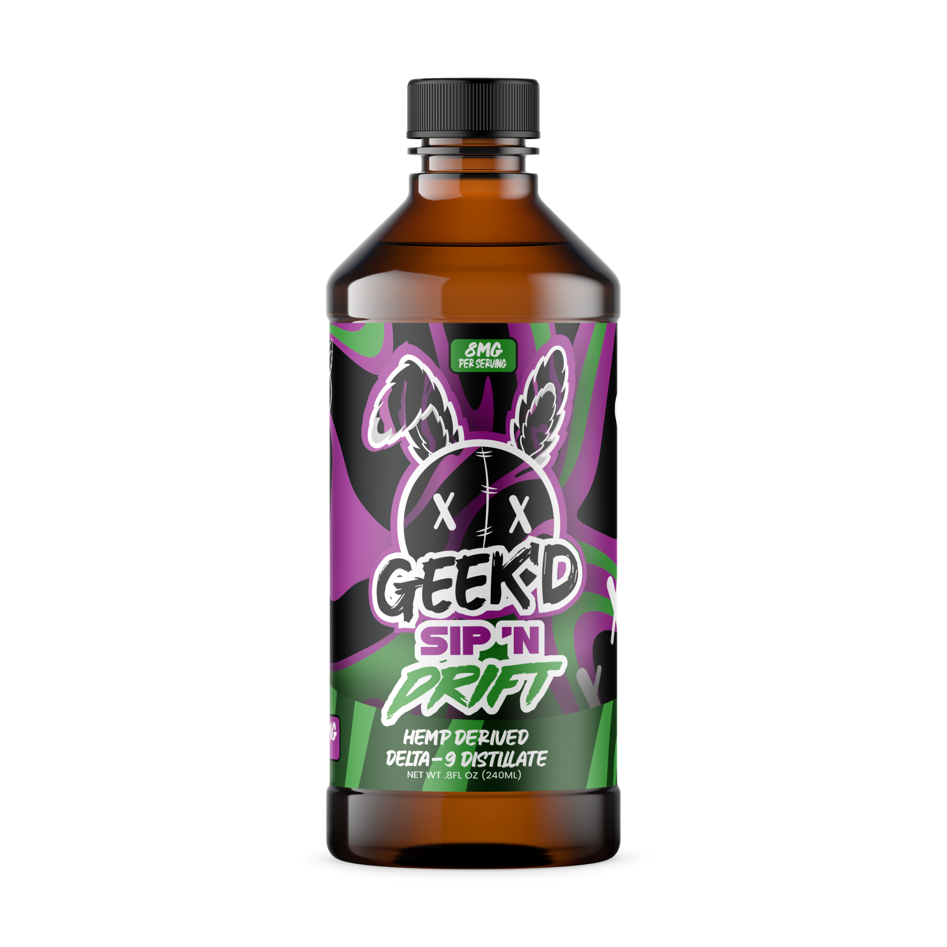 Geekd Sip N Drift Syrup | Delta-9 800mg 240ml |