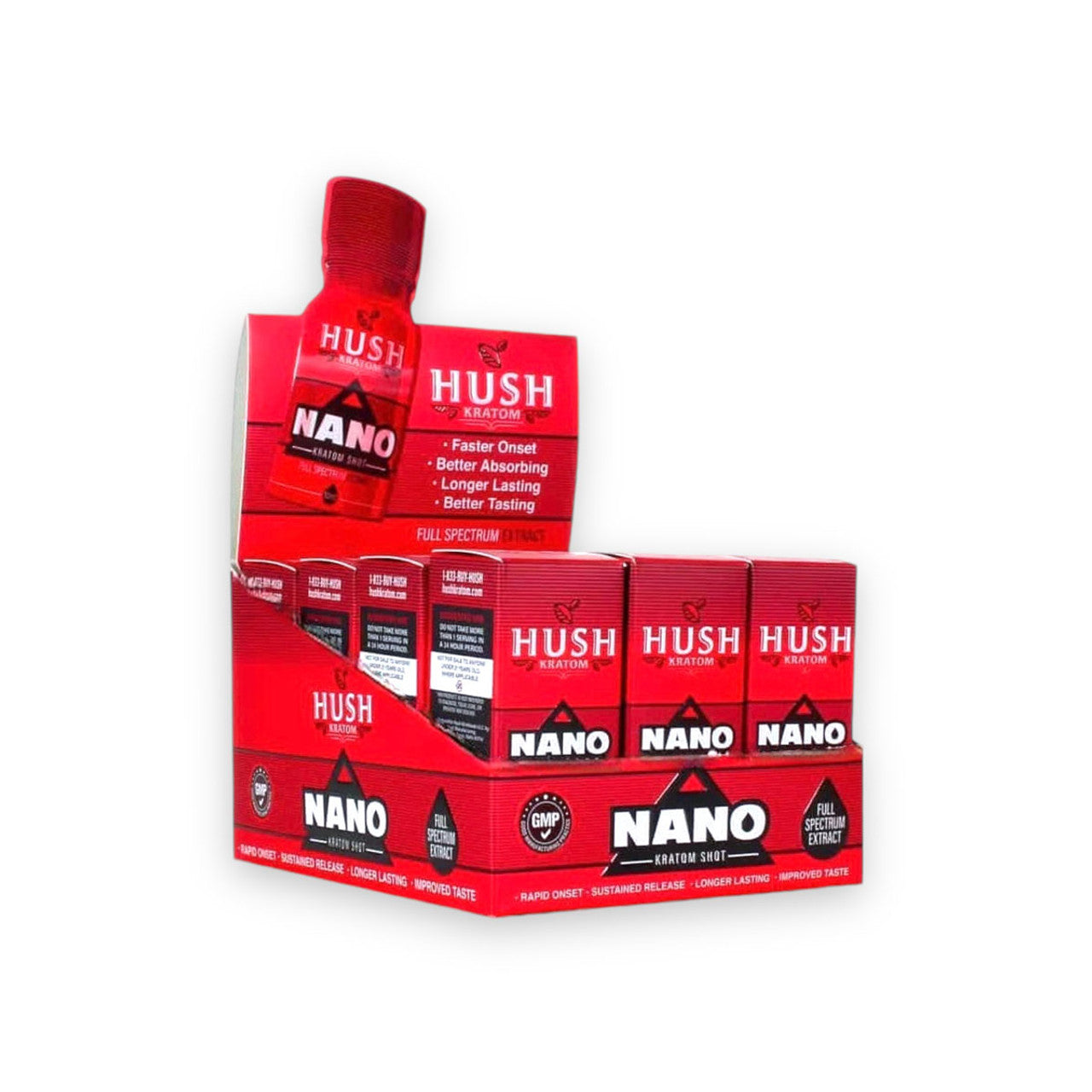 Hush Nano Kratom Shots 12ct Box