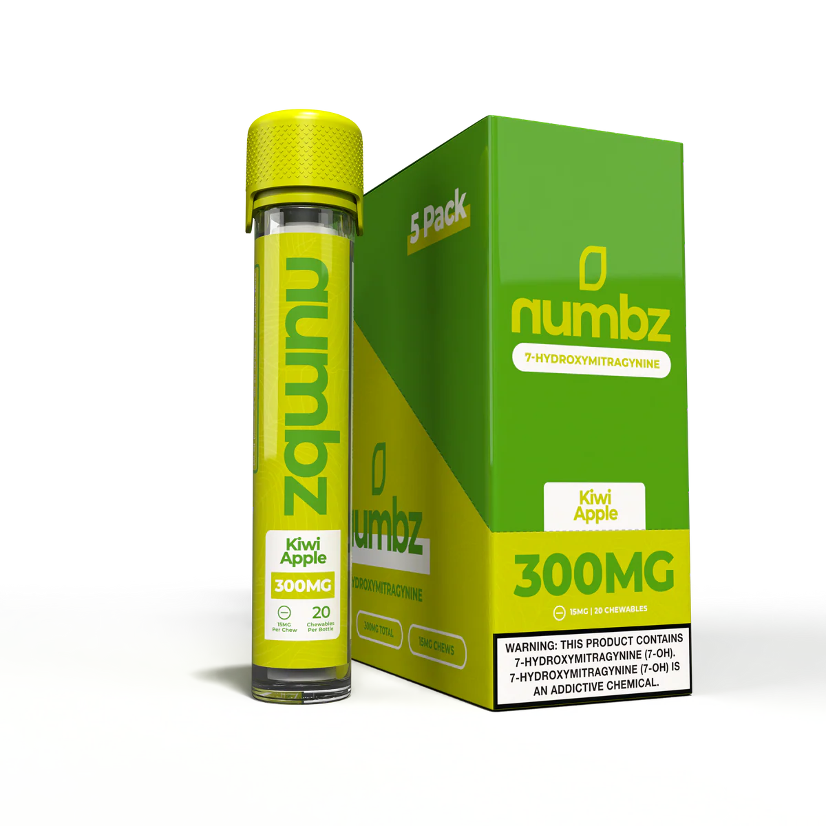 Numbz 7 Hydroxy (20ct) 15mg Per Tab (300mg Per Jar) 5ct Box |