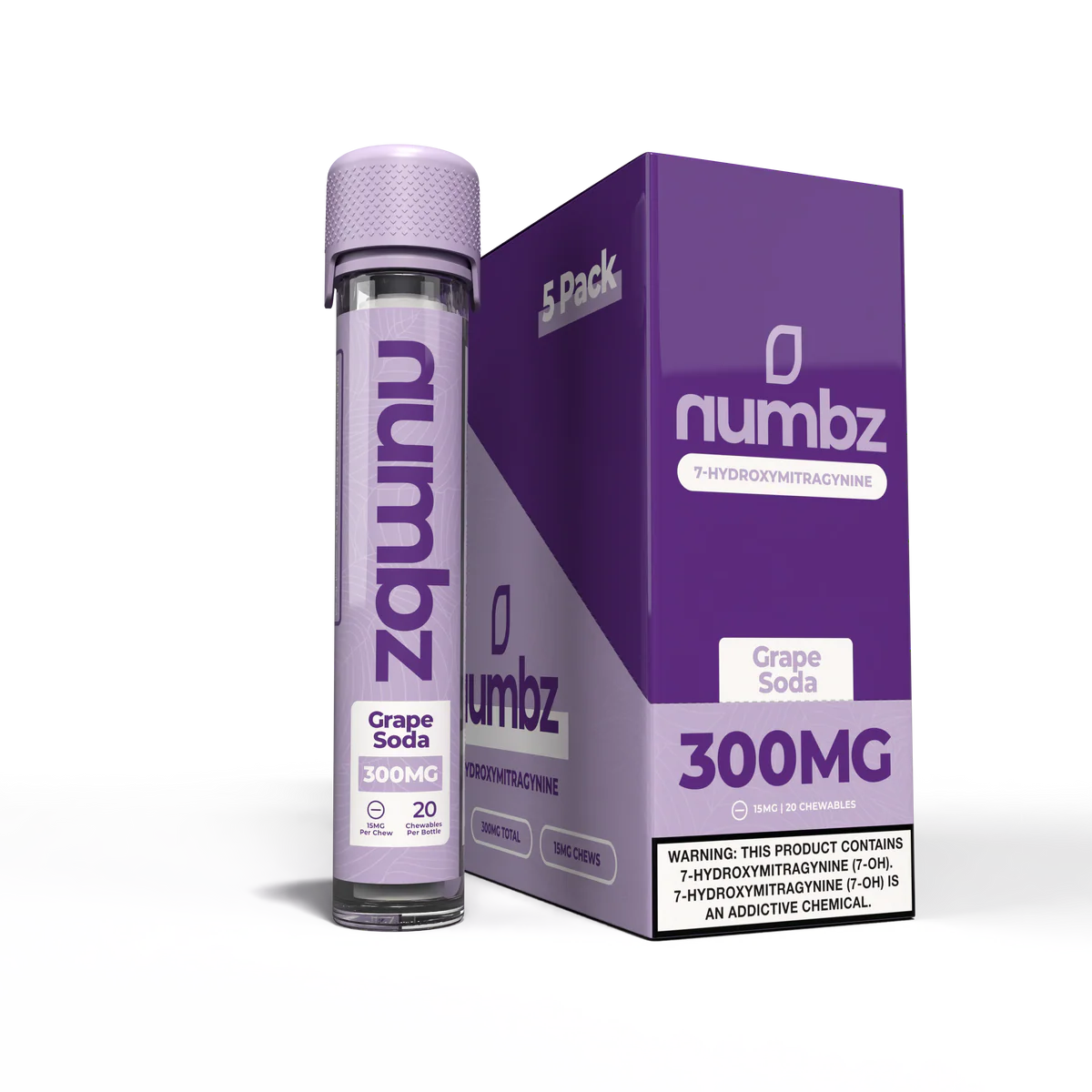 Numbz 7 Hydroxy (20ct) 15mg Per Tab (300mg Per Jar) 5ct Box |