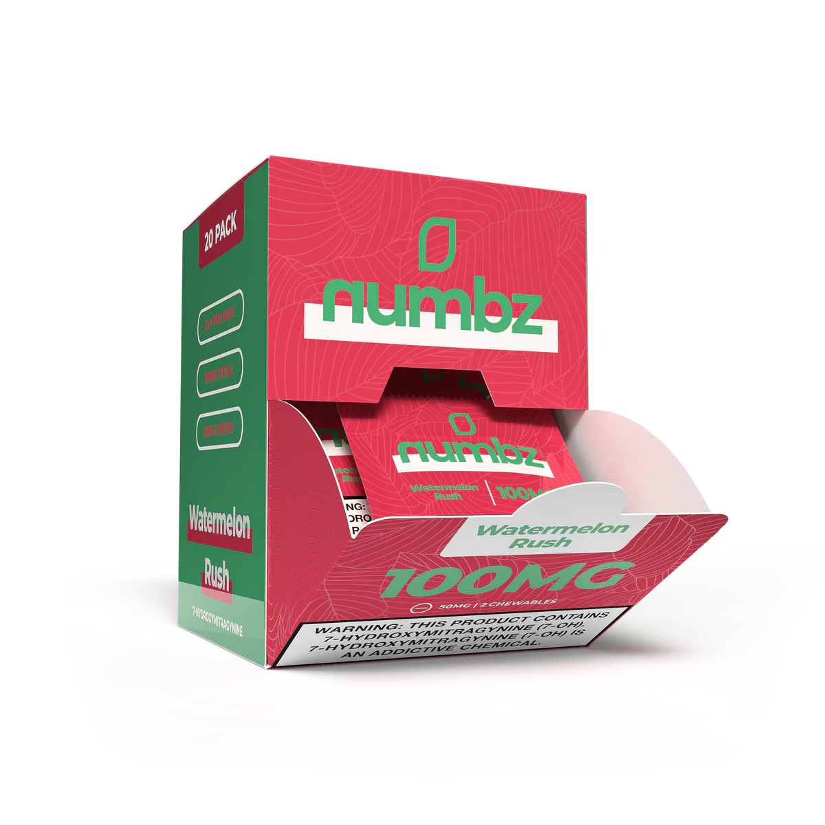 Numbz 7 Hydroxy Tablets (2ct Packs) 100mg | 20ct Box |