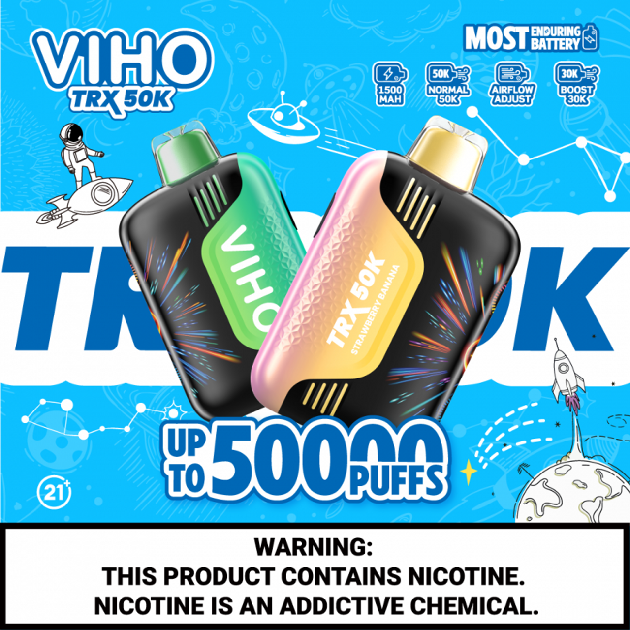 Viho TRX Disposable 50K Puffs | 5ct Box |