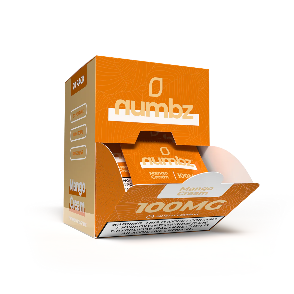 Numbz 7 Hydroxy Tablets (2ct Packs) 100mg | 20ct Box |