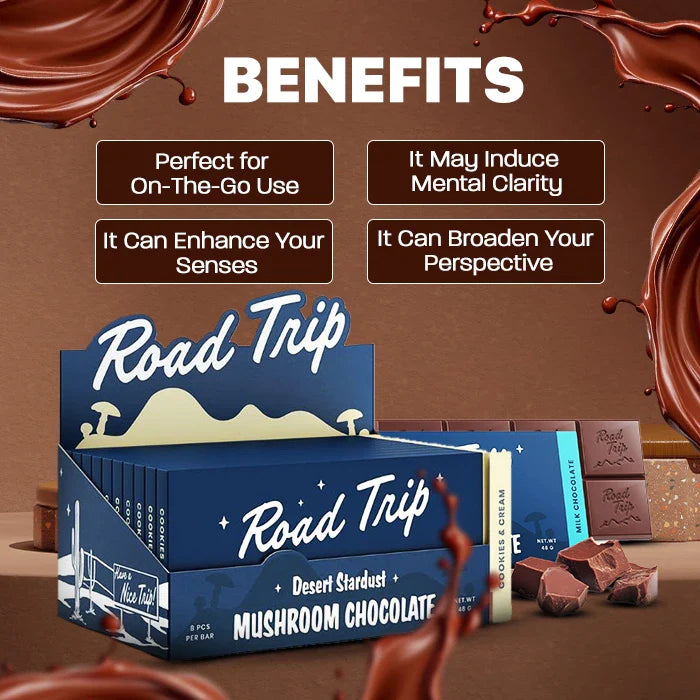 Road Trip Mushroom Chocolate Bar Singles