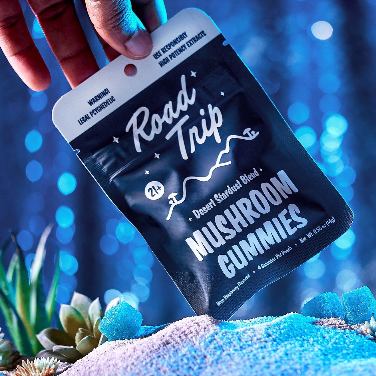 Road Trip Mushroom Gummies Single Bag