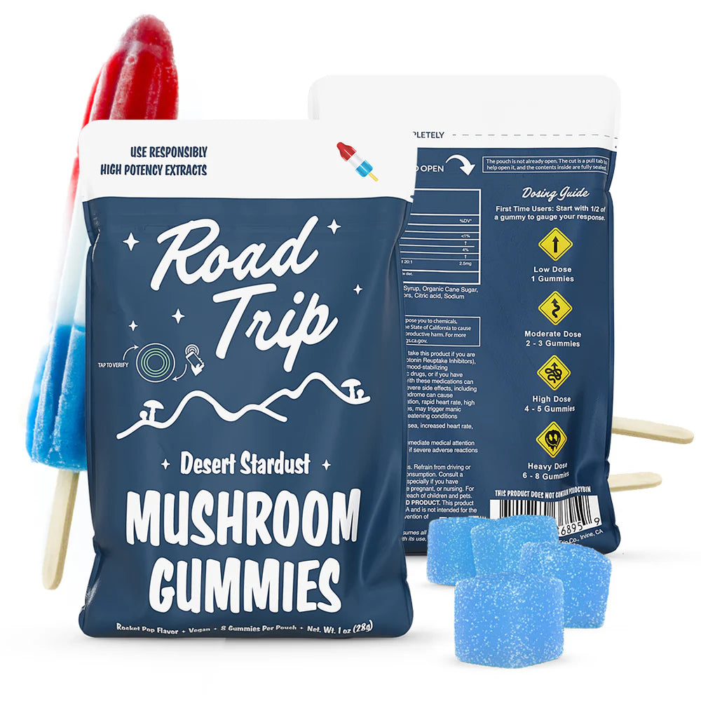 Road Trip Mushroom Gummies Single Bag